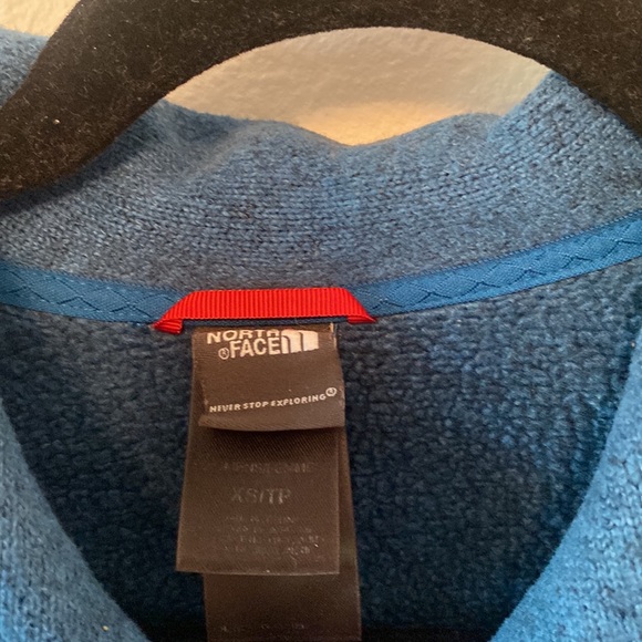 North Face Women’s 1/2 Button Sweater Pullover- size XS great Teal color - Picture 6 of 6